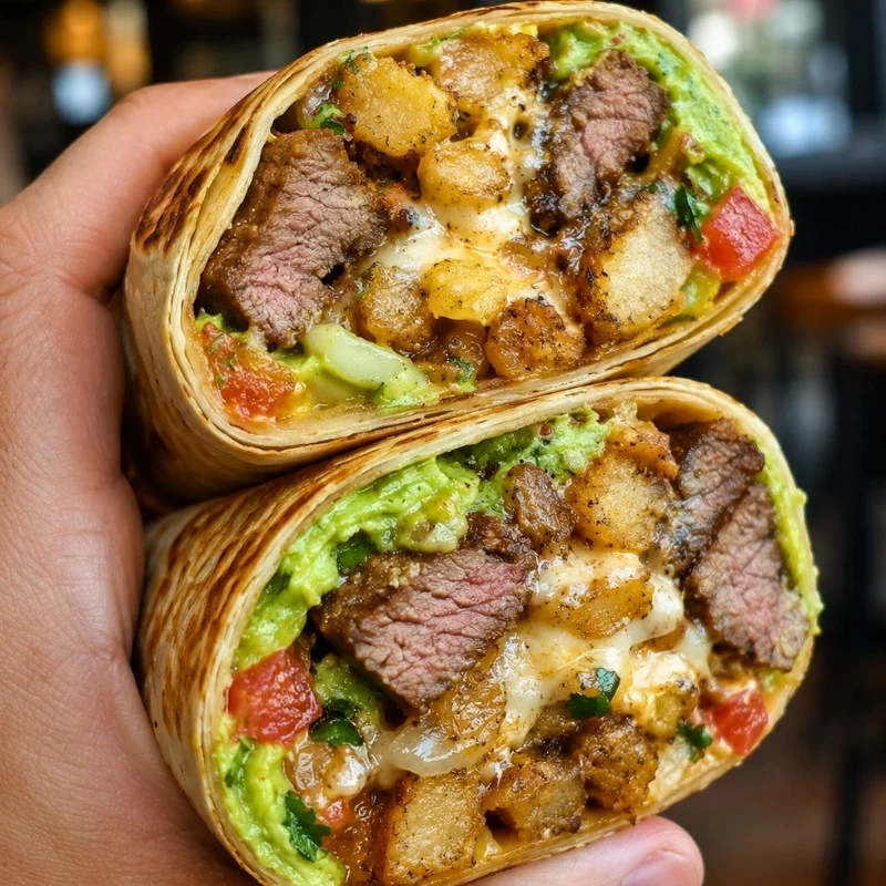 The Best California Burritos with Carne Asada