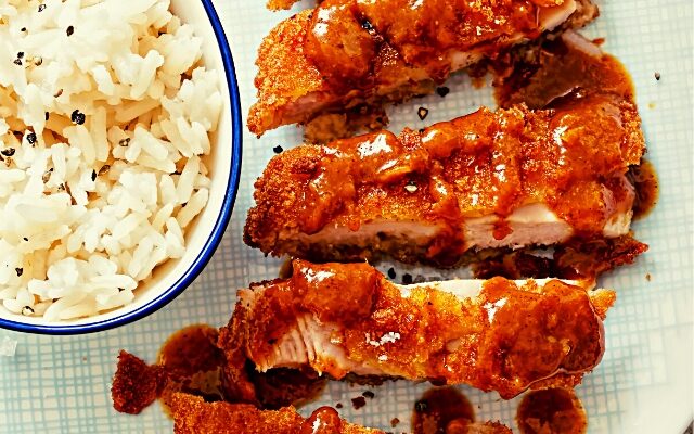 Japanese Chicken Katsu with Tonkatsu Sauce