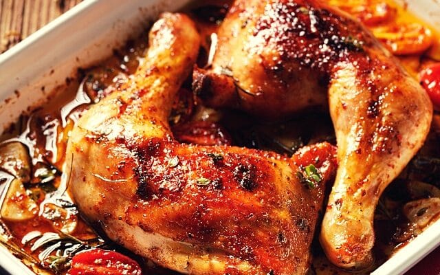 Crispy Oven-Baked Chicken Leg Quarters
