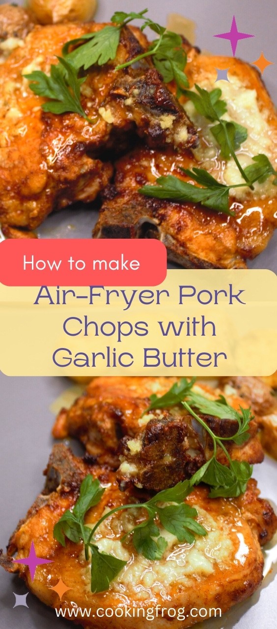 Air-Fryer Pork Chops with Garlic Butter