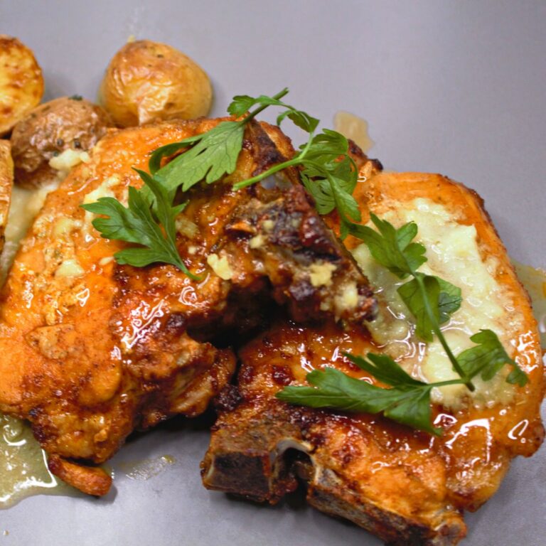 AirFryer Pork Chops with Garlic Butter Easy Recipe Cooking Frog