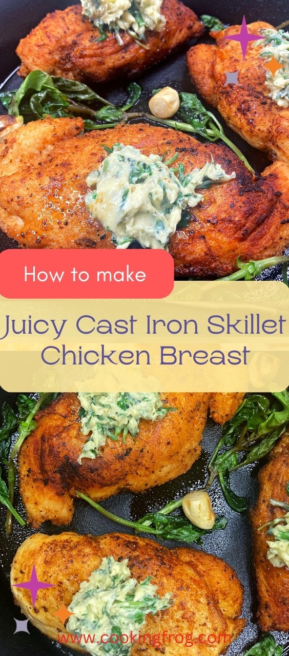 Juicy Cast Iron Skillet Chicken Breast Recipe In No Time Cooking Frog 