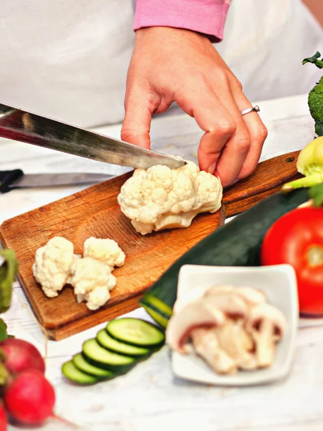 Crispy Air Fryer Cauliflower Recipe with Seasoning Mix - How to cut cauliflower