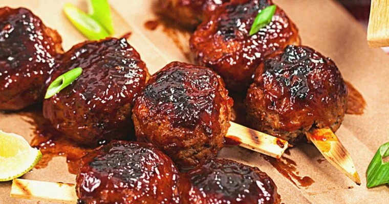 BBQ Smoked Meatballs Easy Recipe