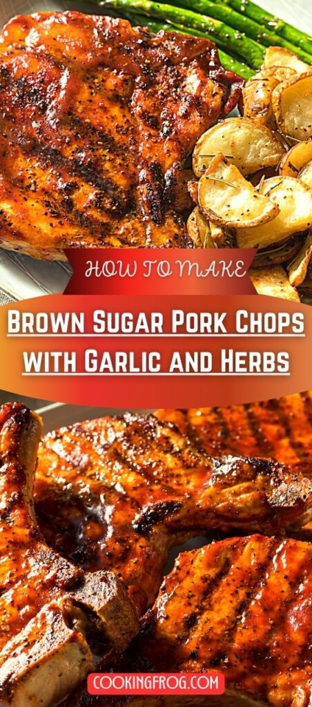 Brown Sugar Pork Chops with Garlic and Herbs - Cooking Frog