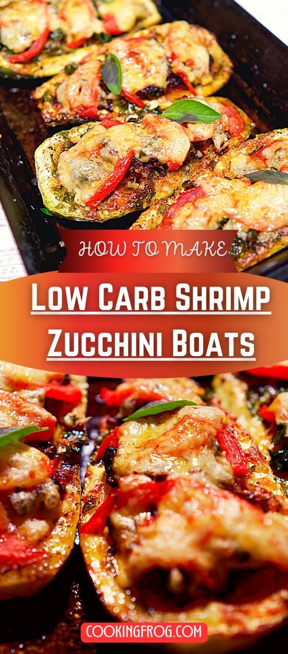 Low Carb Shrimp Zucchini Boats