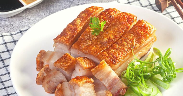 Golden Crispy Pork Belly Recipe (Oven Roasted)