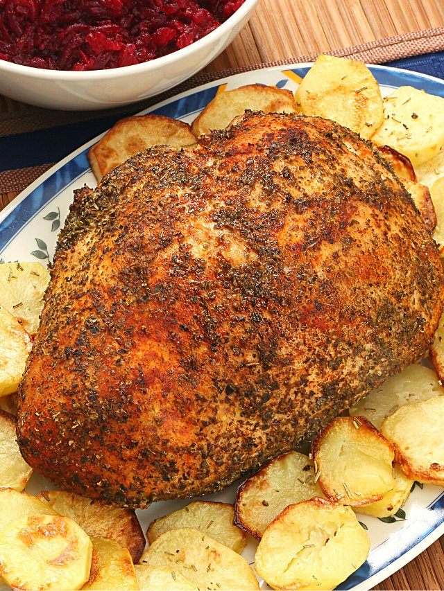 Juicy Slow Cooker Turkey Breast with Herbs
