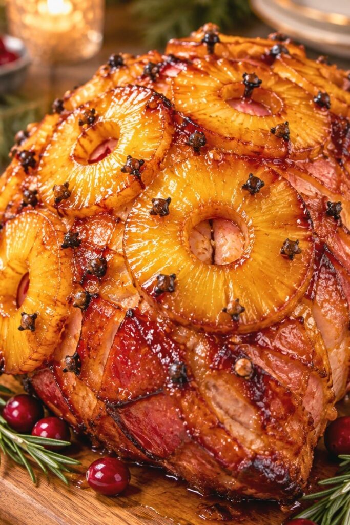 Pineapple Honey-Glazed Ham
