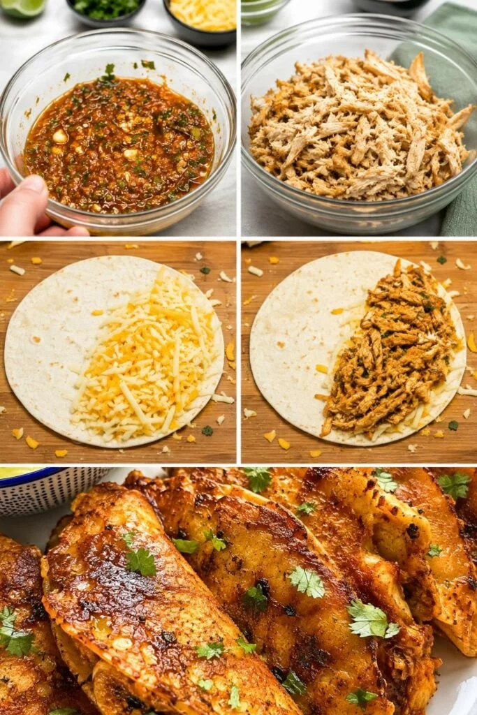 Crispy Mini Garlic Butter Buffalo Chicken Tacos