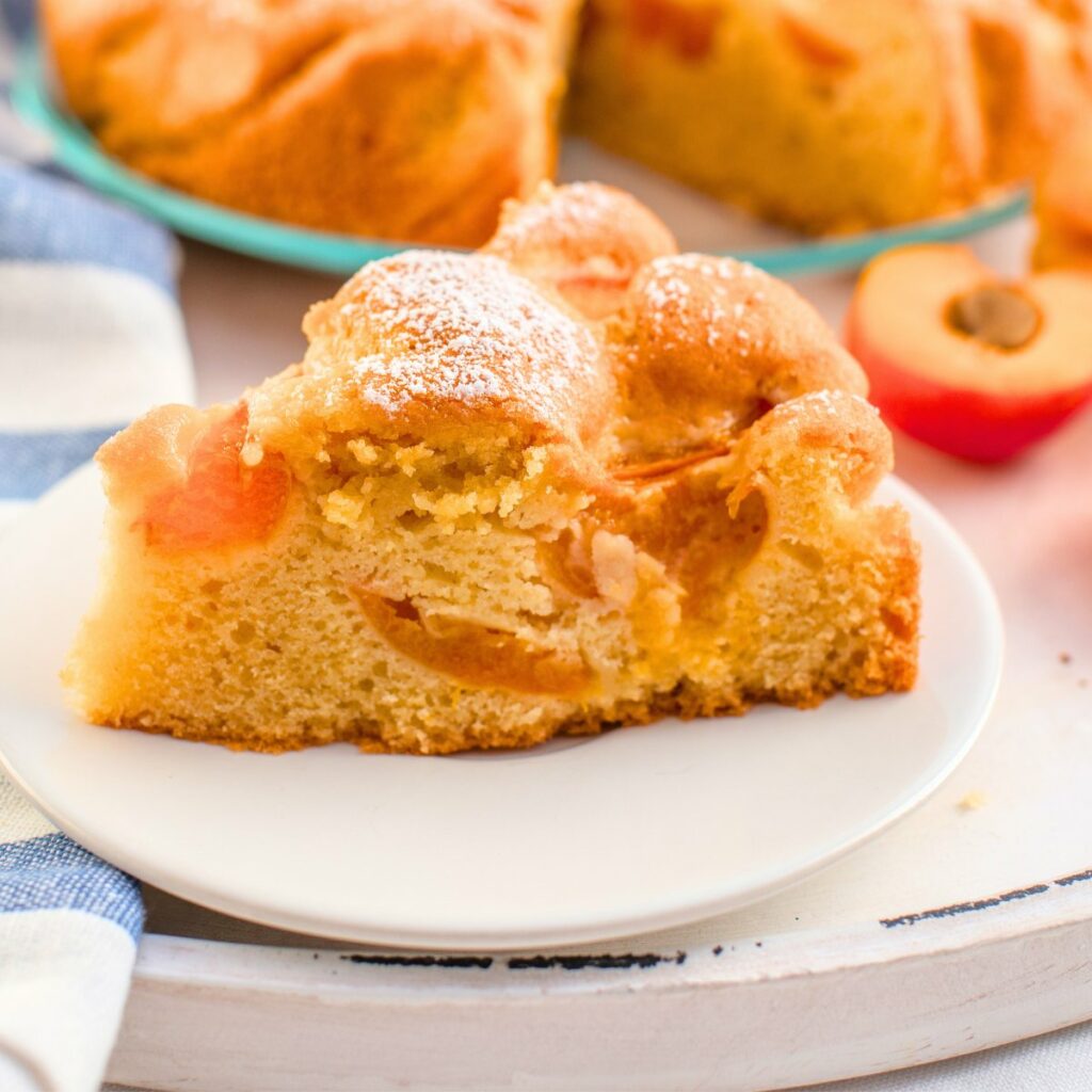 Apricot Cake with Marzipan Easy Recipe - Cooking Frog