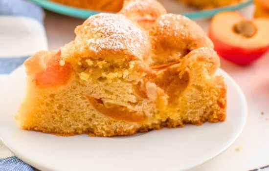 Apricot Cake with Marzipan Easy Recipe