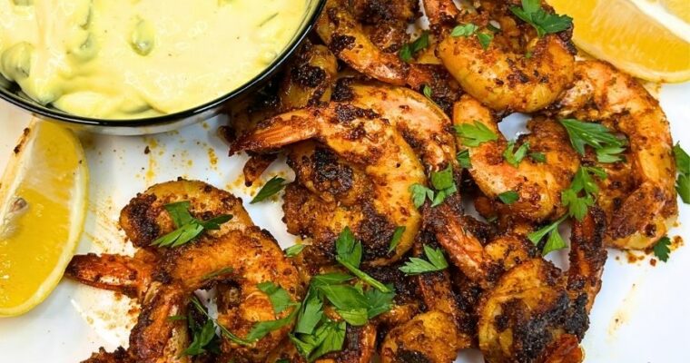 Blackened Shrimp Recipe with Zesty Remoulade Sauce