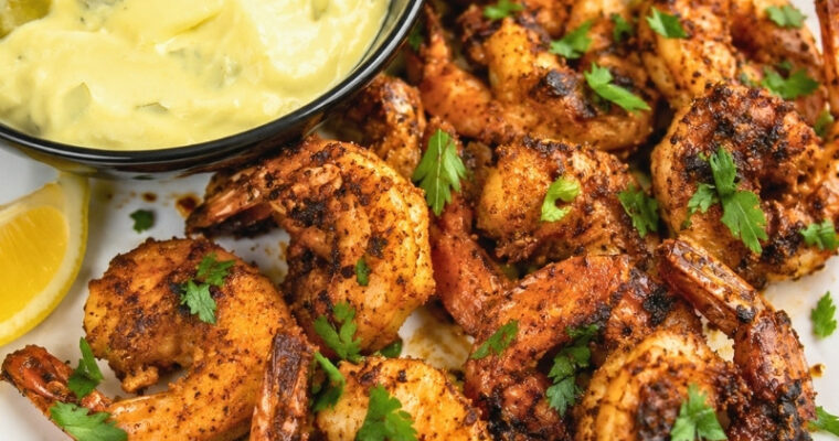 Blackened Shrimp Recipe with Zesty Remoulade Sauce