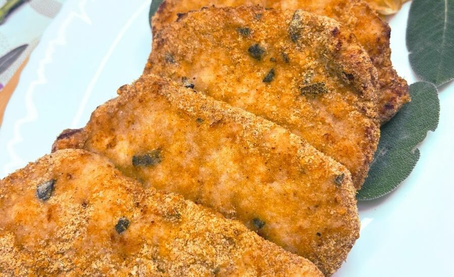 Parmesan Crusted Air Fryer Pork Chops