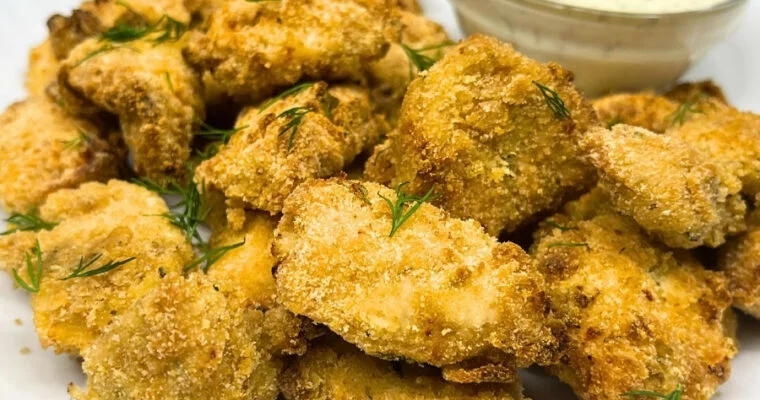 Crispy Ranch Air Fryer Chicken Nuggets