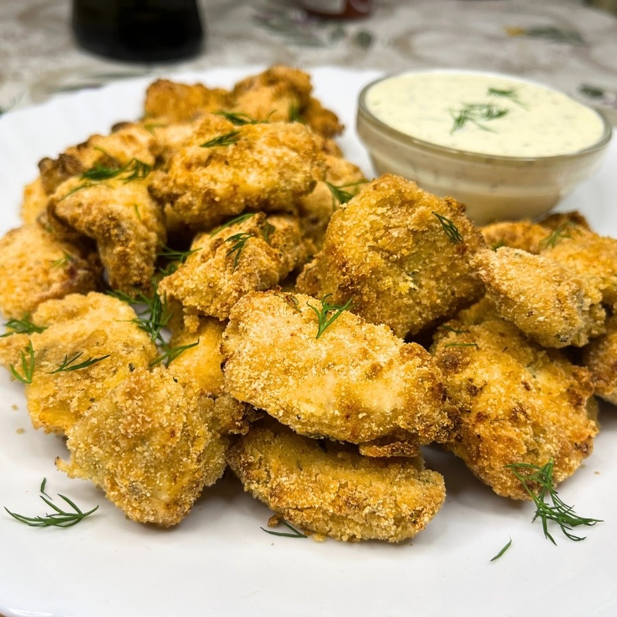 Crispy Ranch Air Fryer Chicken Nuggets