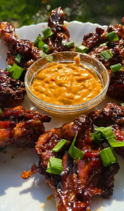 BBQ Caramelized Air Fryer Butterfly Chicken Drumsticks