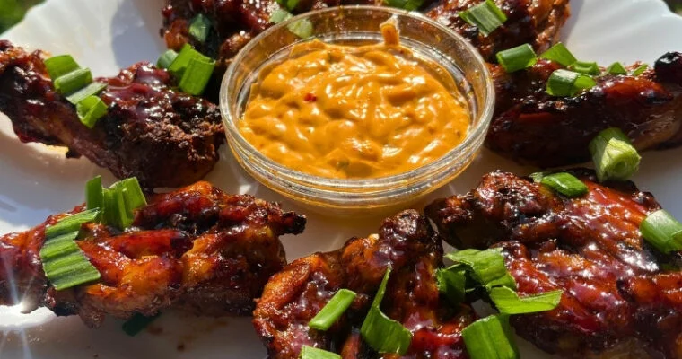 BBQ Caramelized Air Fryer Butterfly Chicken Drumsticks