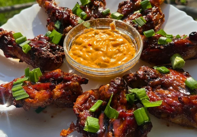 BBQ Caramelized Air Fryer Butterfly Chicken Drumsticks