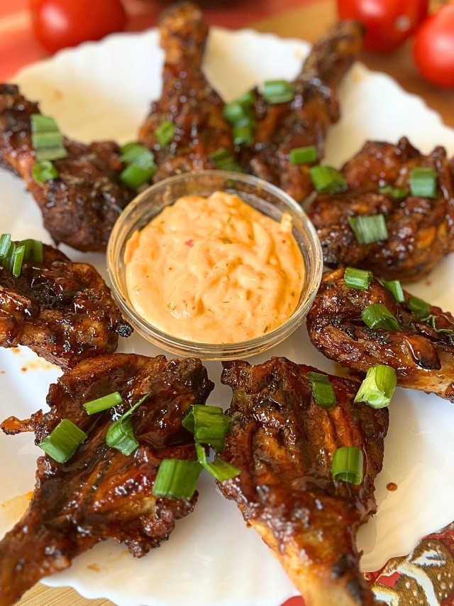 BBQ Caramelized Air Fryer Butterfly Chicken Drumsticks 5
