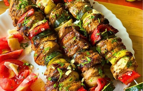 Grilled Chicken Kabobs with Balsamic Marinade
