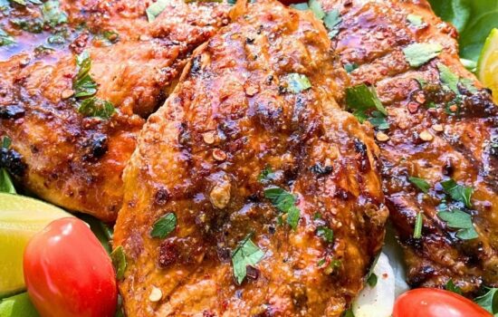 Grilled Mango Chicken Breasts (With a Sweet & Savory Glaze)