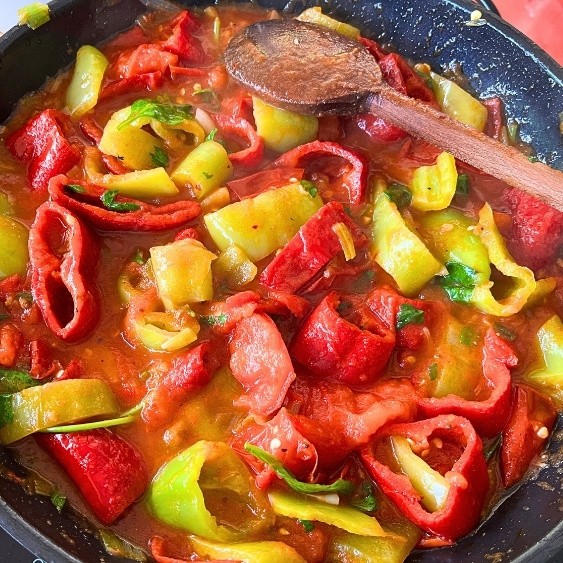 Make the Tomato Bell Pepper Sauce