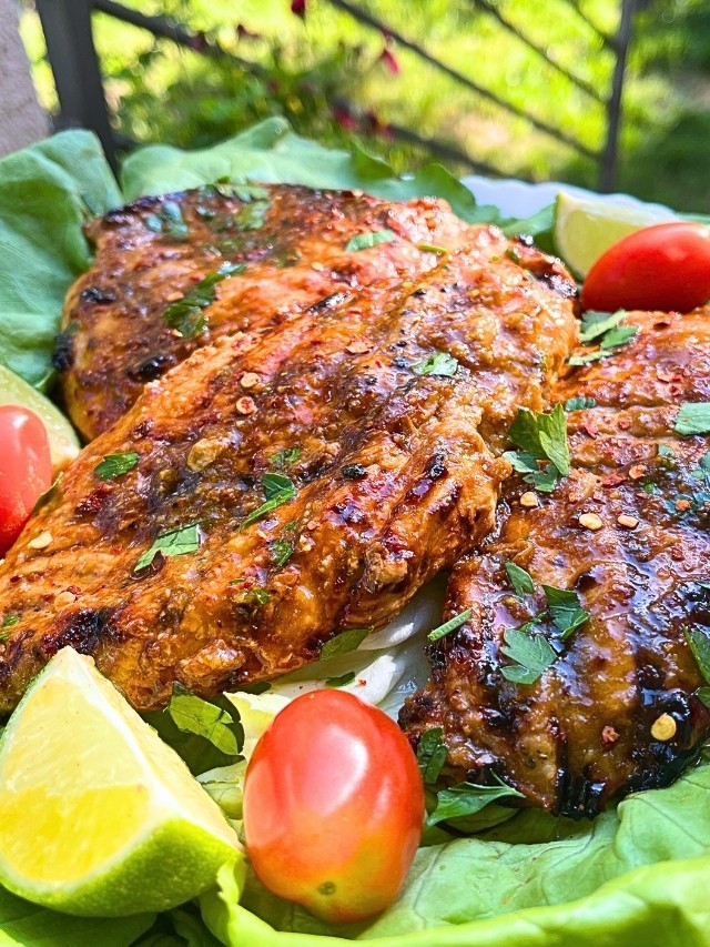 Grilled Mango Chicken Breasts With a Sweet Savory Glaze 2