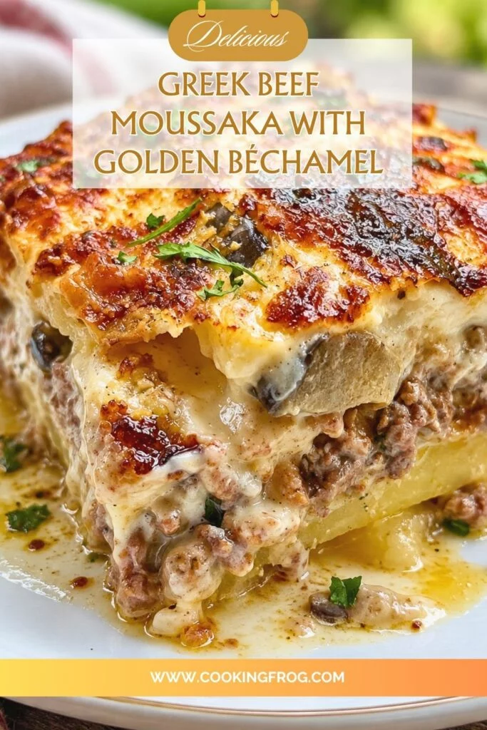 Greek Moussaka with Beef, Bacon & Creamy Pecorino Béchamel