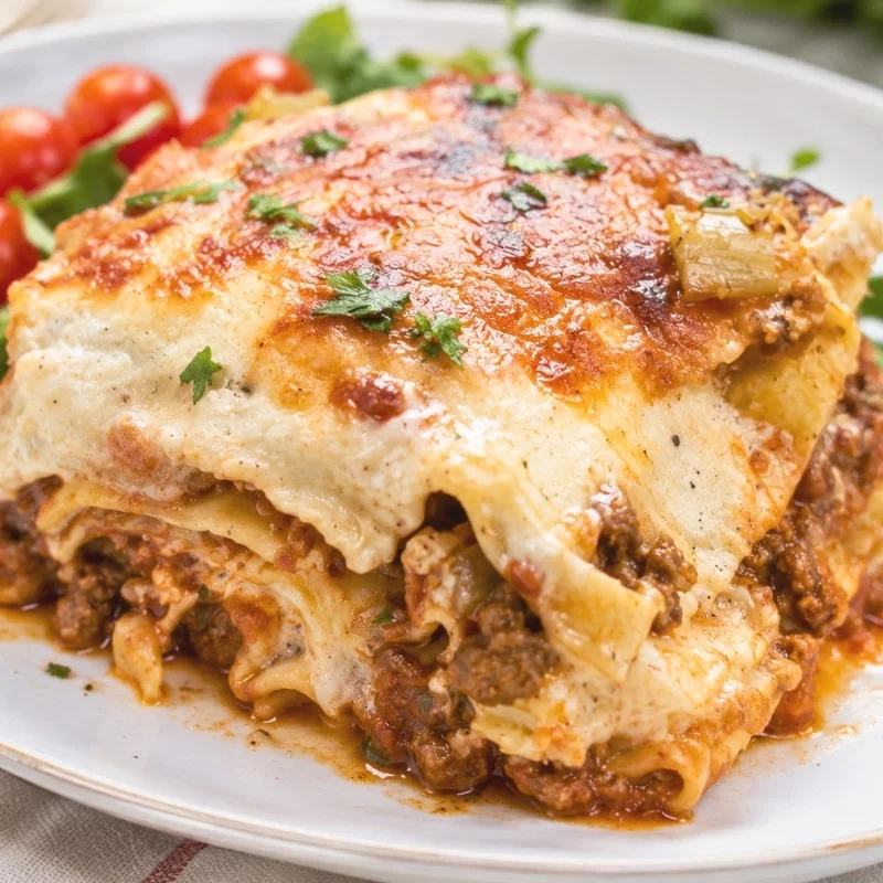 Italian Lasagna with Honey Garlic Béchamel