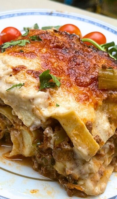 Italian Lasagna with Honey Garlic Béchamel