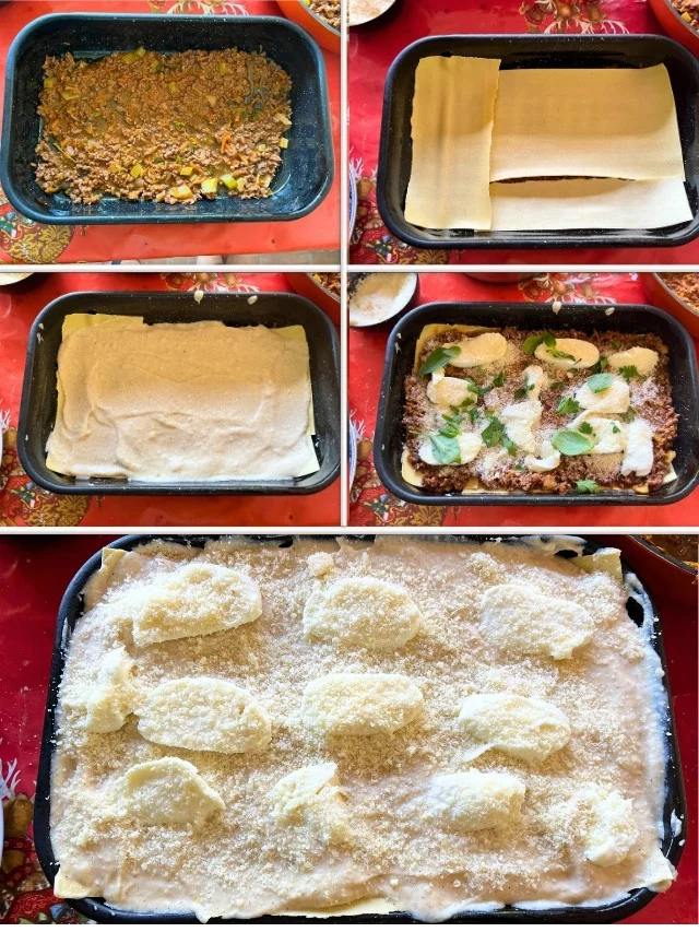 Italian Lasagna with Honey Garlic Bechamel 7