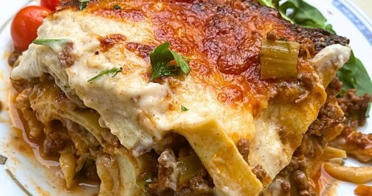Italian Lasagna with Honey Garlic Béchamel