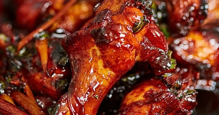 Crispy Caramelized Baked Buffalo Chicken Wings