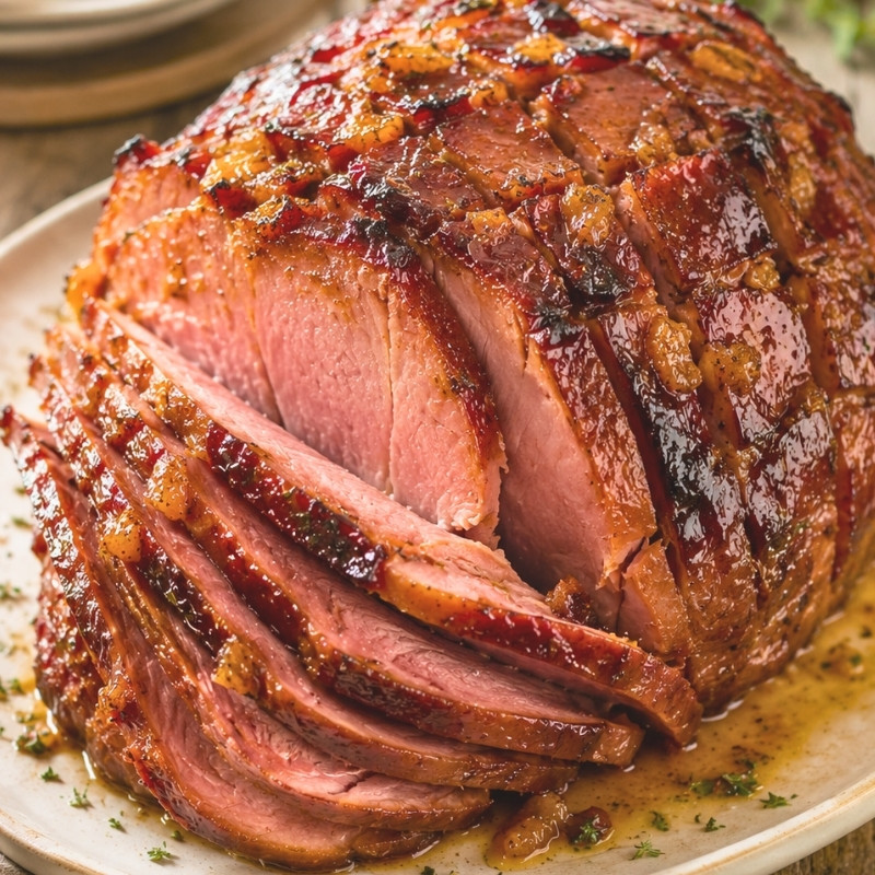 Apricot Honey Glazed Ham Recipe