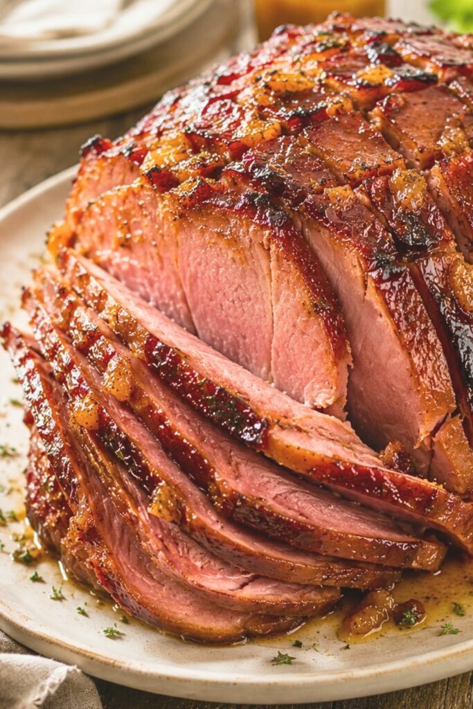 Apricot Honey Glazed Ham