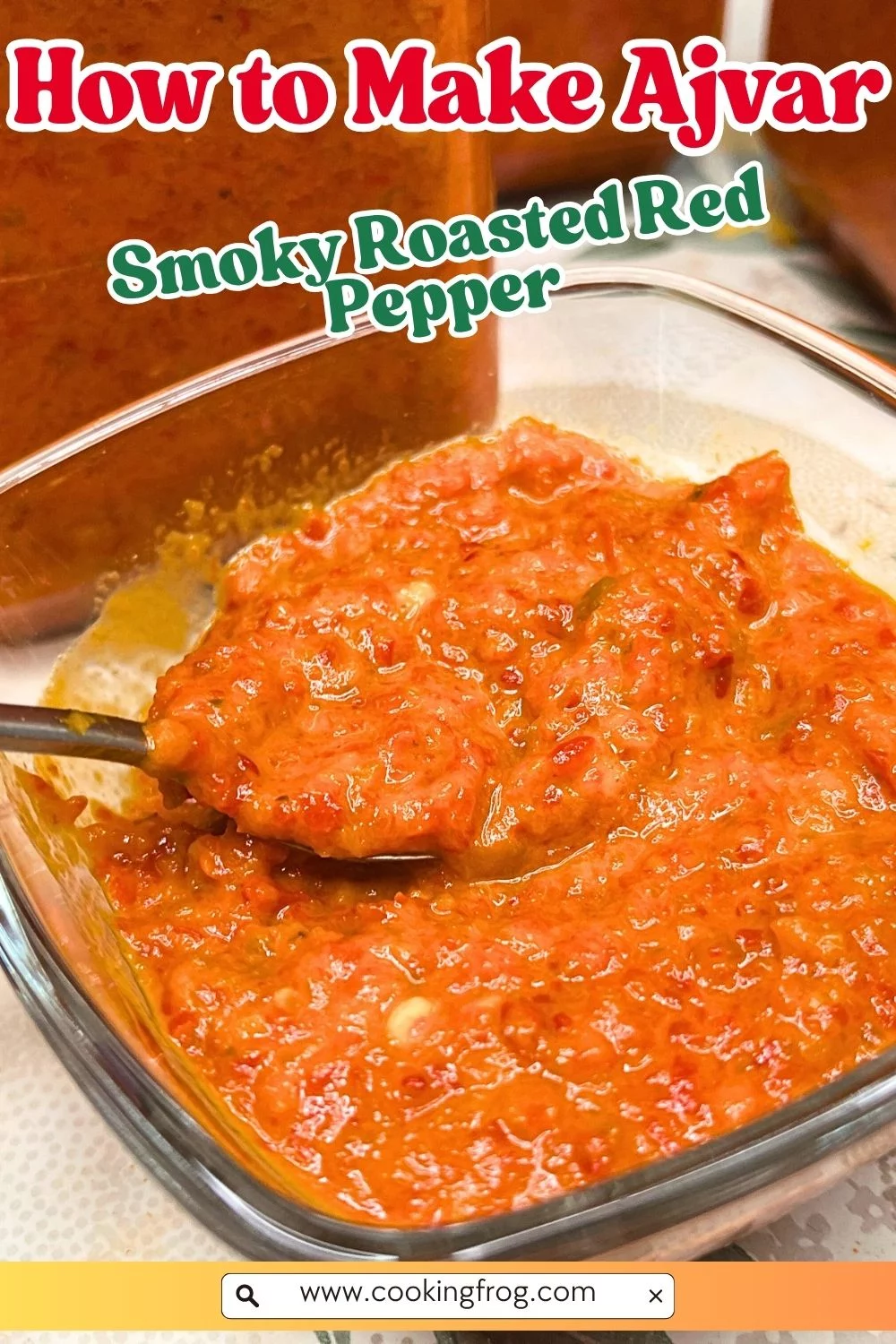How to Make Ajvar Roasted Red Pepper Spread Large Yield 2