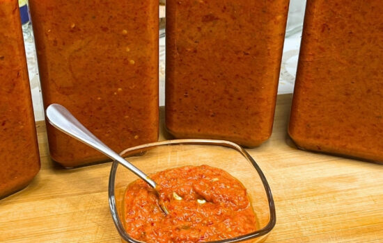 How to Make Ajvar: Roasted Red Pepper Spread (Large Yield)