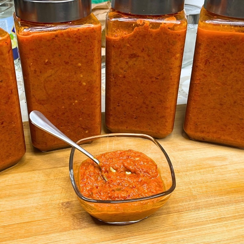 How to Make Ajvar: Roasted Red Pepper Spread (Large Yield)