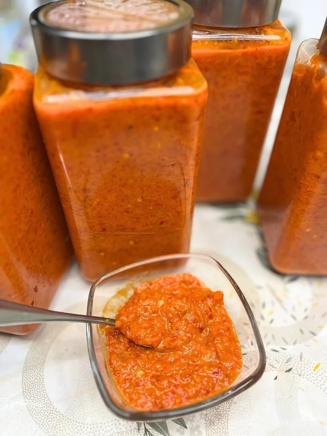 How to Make Ajvar Roasted Red Pepper Spread