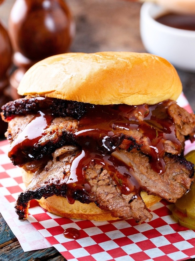 Slow Cooker BBQ Brisket Sticky Juicy Caramelized 2