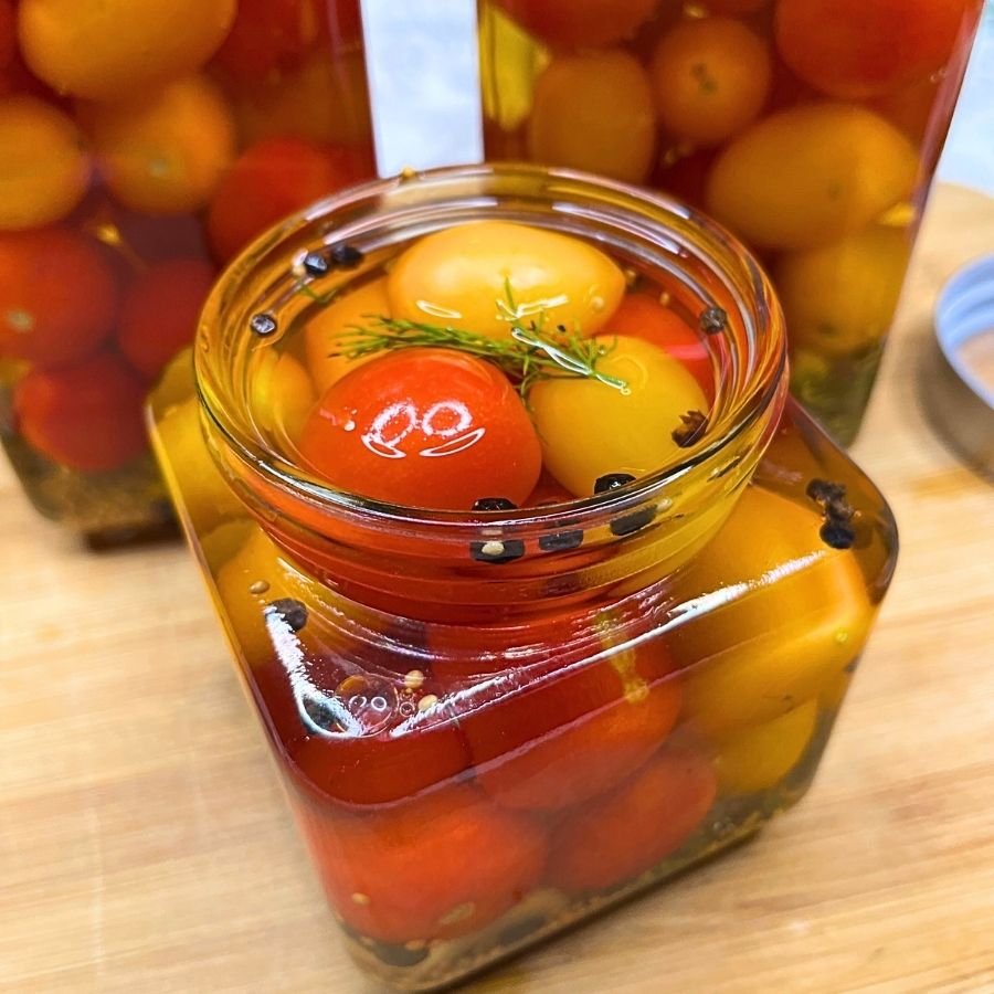 Quick Pickled Cherry Tomatoes