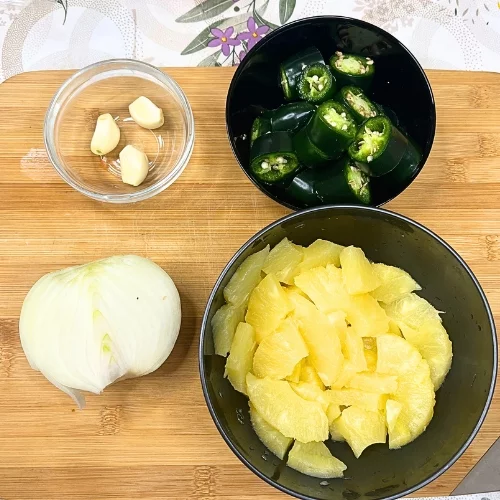 Fermented Pineapple Jalapeno Hot Sauce Ingredients