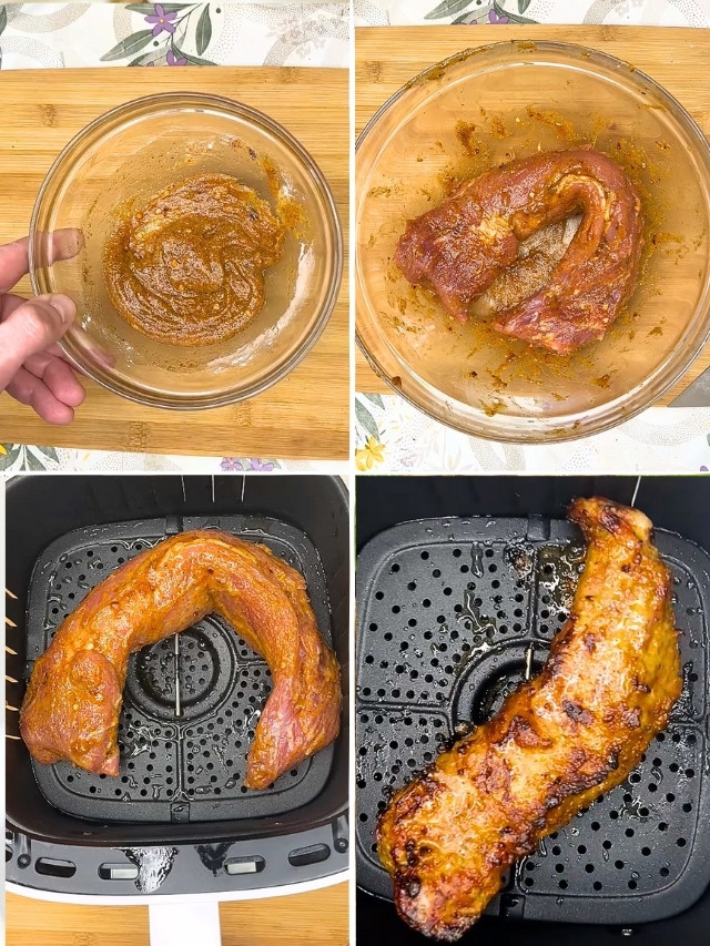 Marinated pork tenderloin in air fryer