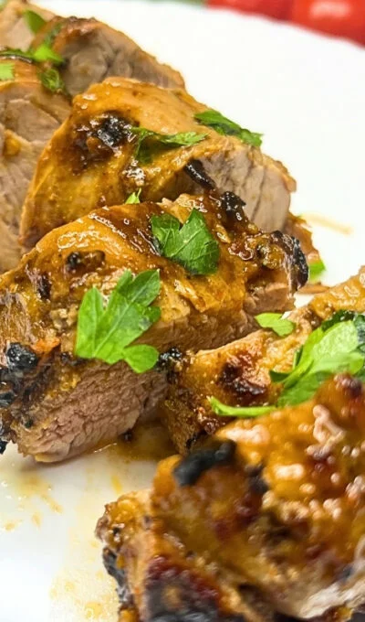 Air Fryer Pork Tenderloin with Honey & Dijon