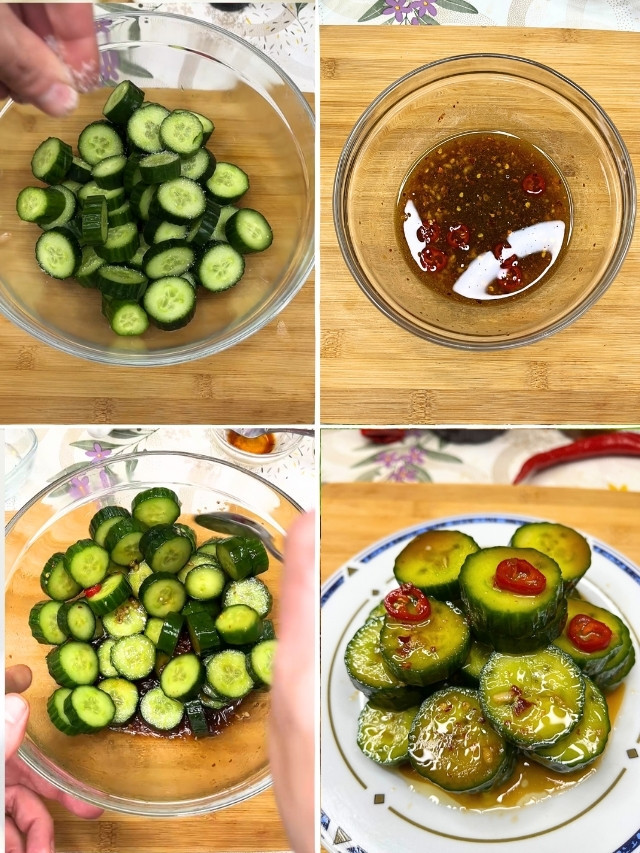 Din Tai Fung Style Cucumber Salad