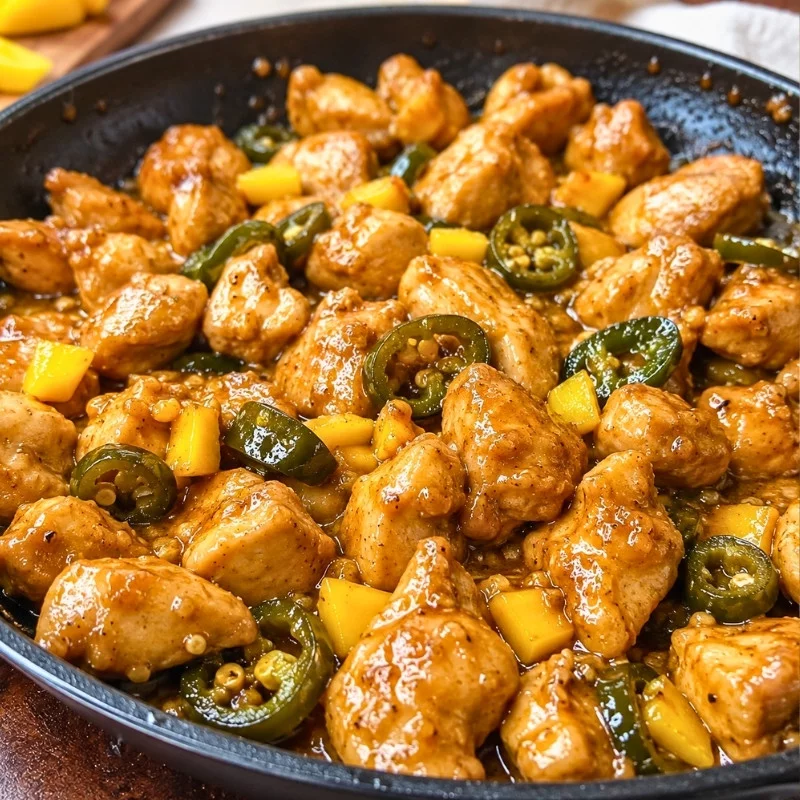 Sticky Mango Jalapeño Chicken