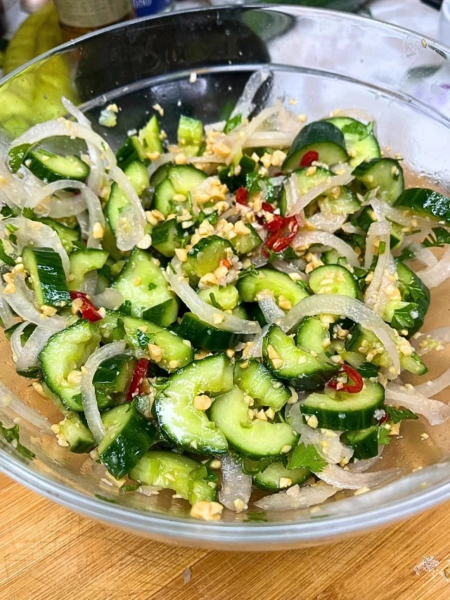 Thai Cucumber Salad Lime Chili Peanuts 2