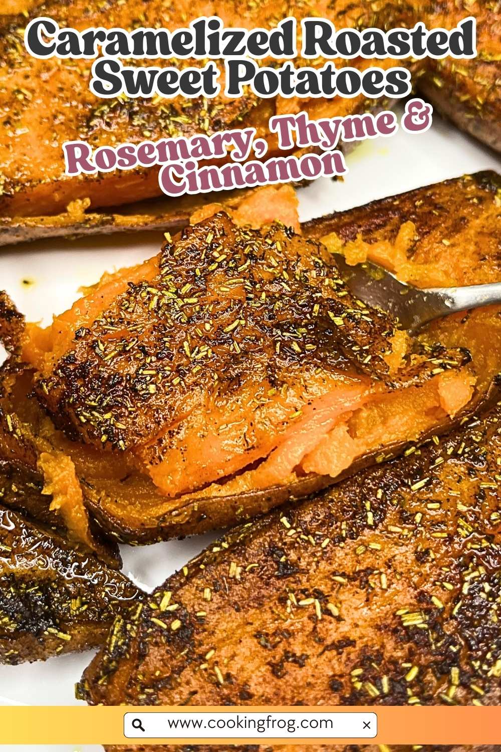 Sweet potatoes with herbs and spices